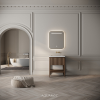 Kensington Vanity Unit & Stone Basin 600mm Smoked Oak